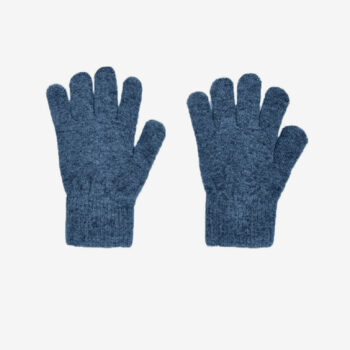 Mănuși cu degete din lână tricotată ice blue CeLaVi