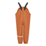 Pantaloni termici de ploaie și vânt (impermeabili) căptușiți integral cu fleece amber brown CeLaVi