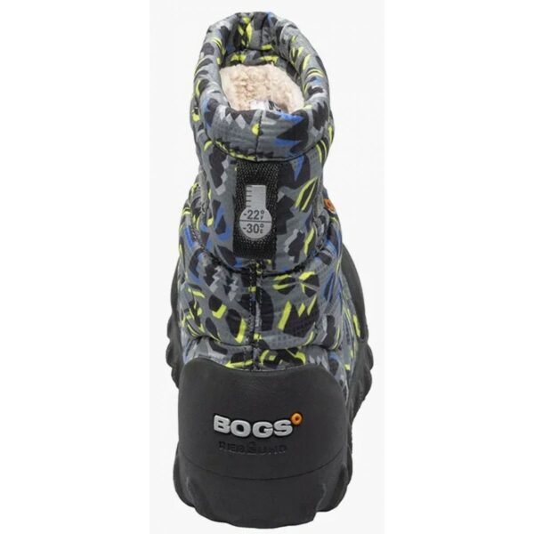 Cizme de iarnă impermeabile B-MOC Bogs Snow Adventure Gray Multi Turq
