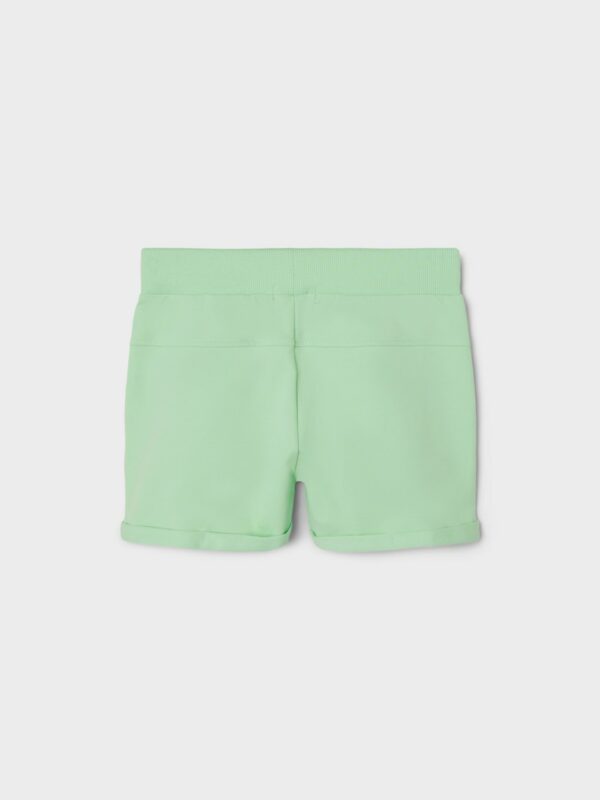 Pantaloni scurți bumbac pentru copii green life, talie reglabilă, Name It