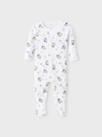 Salopetă pijama din bumbac organic cu capse pentru copii pachet 2 bucăți orchid petal Name It 3