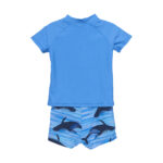 Set tricou şi slip de baie UPF50+ Bright Blue Color Kids 1
