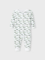 Salopetă pijama din bumbac organic cu fermoar pentru copii pachet 2 bucăți agave green Name It 2