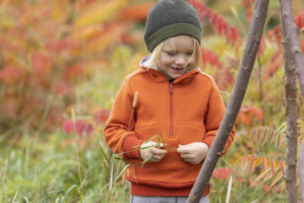 Căciulă beanie din lână merinos tricotată Olive Anthracite 3