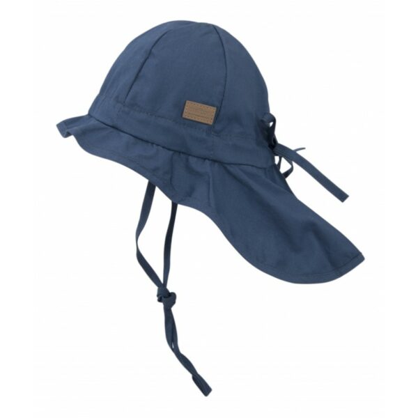 Pălărie de soare cu boruri din bumbac UV 50+ dark blue Melton
