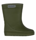 Cizme cauciuc copii căptușeală lână naturală impermeabile Ivi Green En Fant