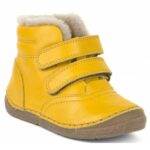 Ghete Froddo copii piele naturală căptușeală blană miel Dark Yellow