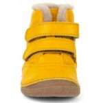Ghete Froddo copii piele naturală căptușeală blană miel Dark Yellow 2