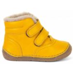 Ghete Froddo copii piele naturală căptușeală blană miel Dark Yellow 5