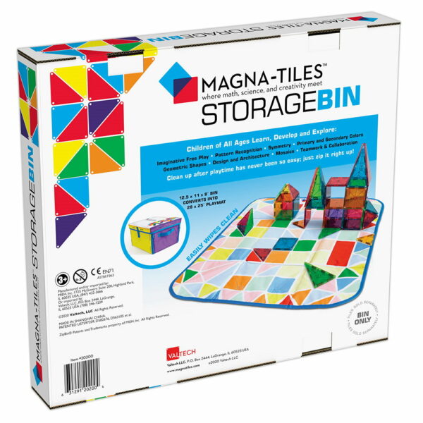 Magna-Tiles cutie de depozitare și covor de joacă 4