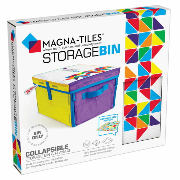 Magna-Tiles cutie de depozitare și covor de joacă
