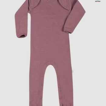 Salopetă pijama overall lână merinos organică bebeluși grape Dilling