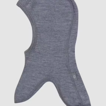 Cagulă lână merinos organică copii blue granite melange Dilling