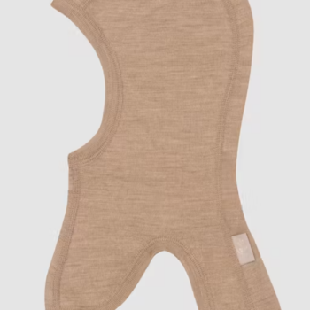 Cagulă lână merinos organică copii caramel melange Dilling