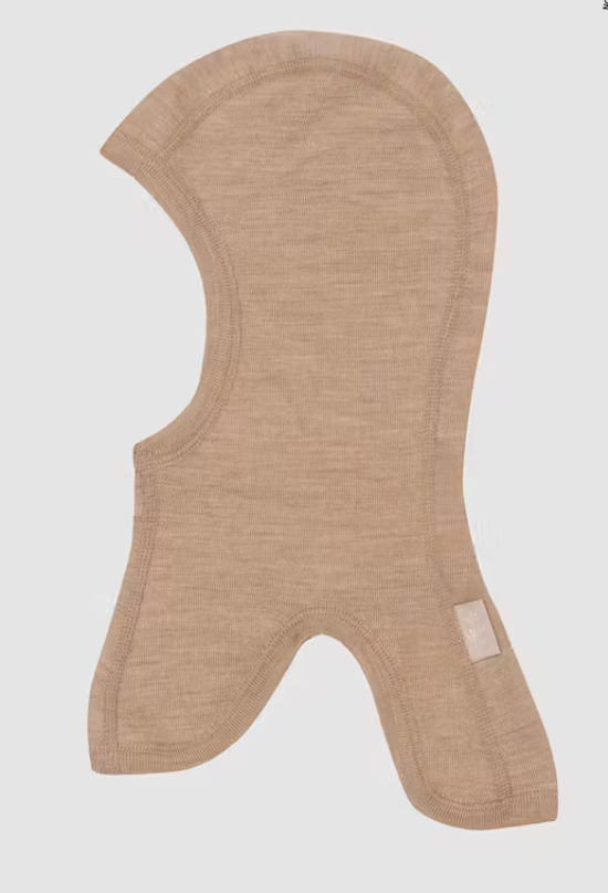 Cagulă lână merinos organică copii caramel melange Dilling