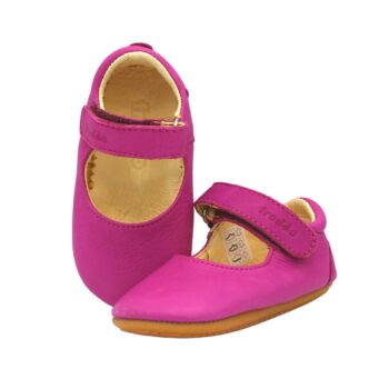 Balerini barefoot piele talpă extra flexibilă primii pași Fuchsia Froddo