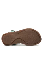 Sandale din piele cu velcro şi talpă flexibilă Flowers Blue Froddo 4