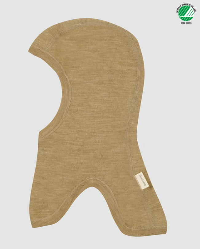 Cagulă lână merinos organică copii Desert grass Dilling