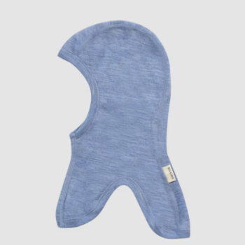 Cagulă lână merinos organică copii light blue melange Dilling