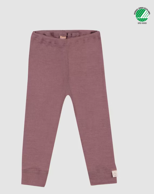 Pantaloni colanţi din lână merinos pentru copii Fuchsia Dilling