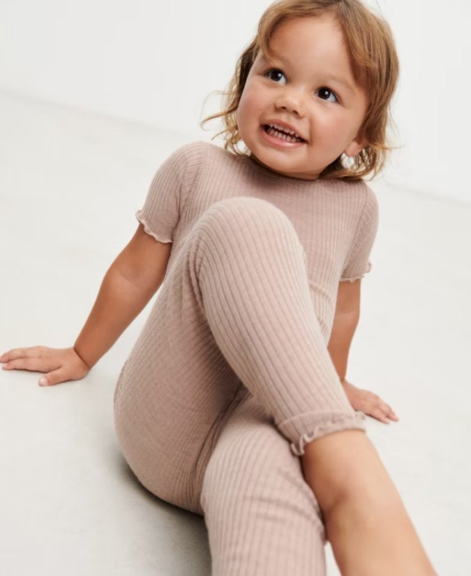 Pantaloni colanţi din lână merinos pentru copii Vintage ballerina Dilling