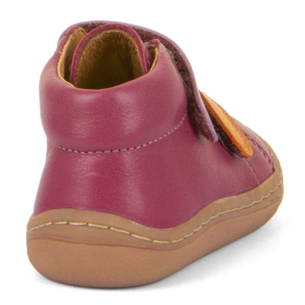 Pantofi barefoot piele velcro talpă extra flexibilă wine Froddo 3