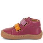 Pantofi barefoot piele velcro talpă extra flexibilă wine Froddo 4