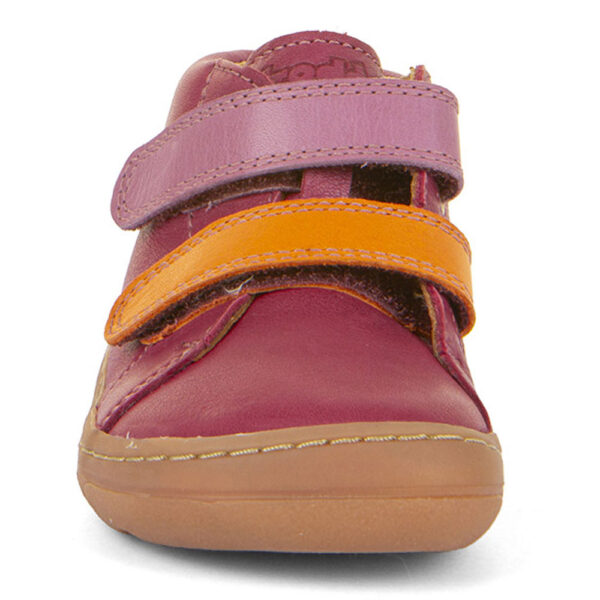 Pantofi barefoot piele velcro talpă extra flexibilă wine Froddo 5