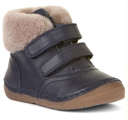 Ghete piele Froddo velcro blană de miel talpă flexibilă navy Ghete piele Froddo velcro blană de miel talpă flexibilă navy