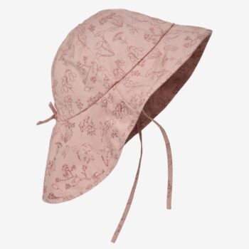 Pălărie de soare cu boruri din bumbac UV 50+ Misty Rose En Fant