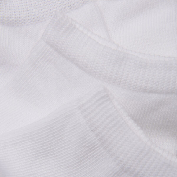 Set 5 perechi de șosete low-cut din bumbac pentru copii White Minymo (2)