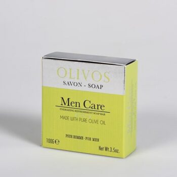 Săpun energizant cu ulei de măsline pentru bărbati 100 gr Olivos
