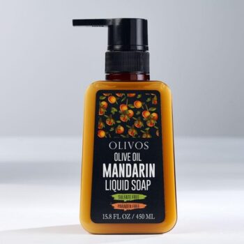 Săpun lichid cu ulei de măsline şi mandarină 450 ml Olivos