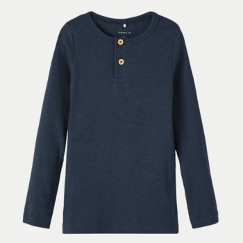 Bluză Name It din bumbac organic şi modal rib titan