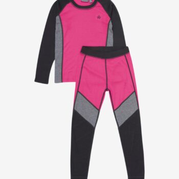 Set de bază schi Fuchsia Color Kids