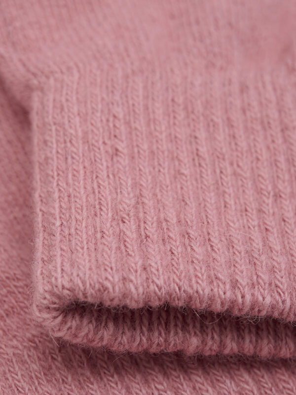 Mănuși cu degete din lână tricotată peach blossom CeLaVi 1