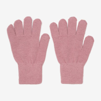 Mănuși cu degete din lână tricotată peach blossom CeLaVi