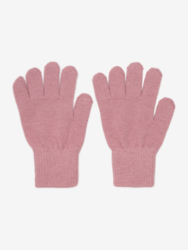 Mănuși cu degete din lână tricotată peach blossom CeLaVi